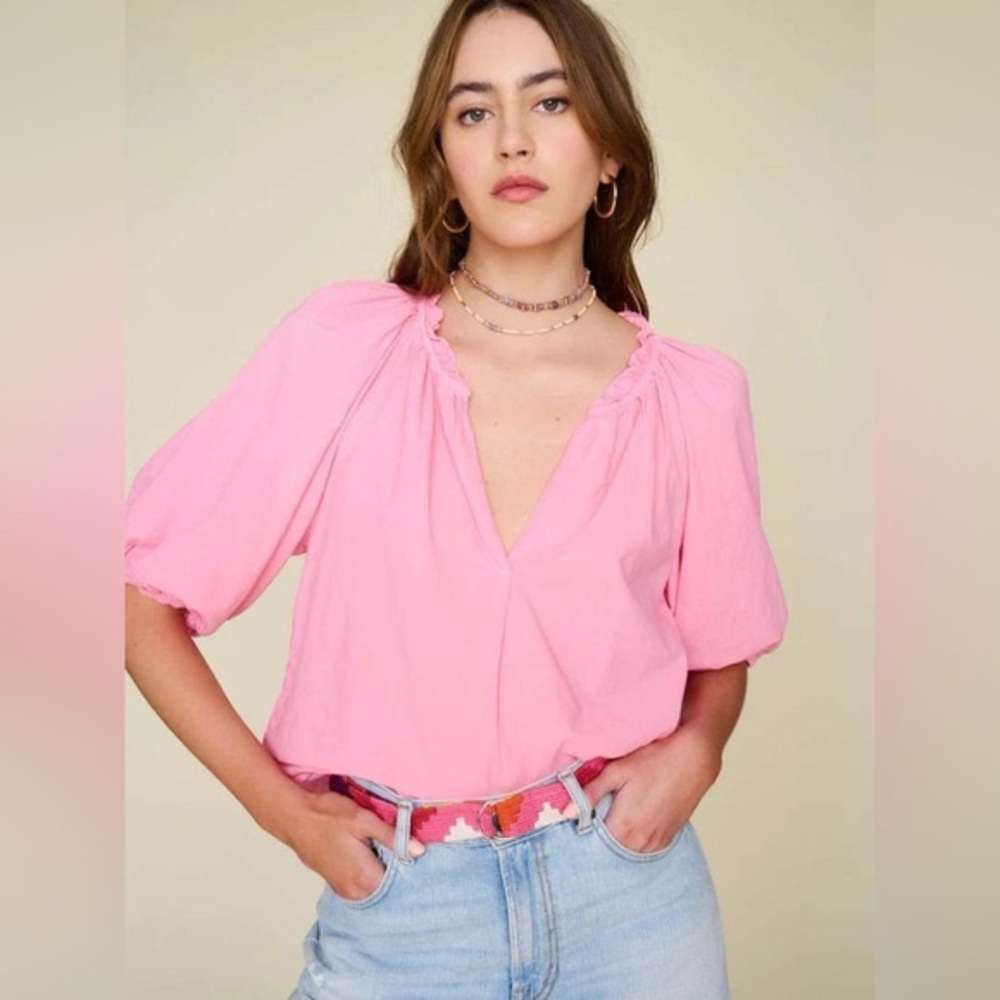 Xirena Jules Top in Rose Mallow